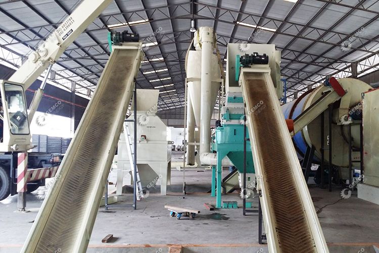 complete line of pellet production