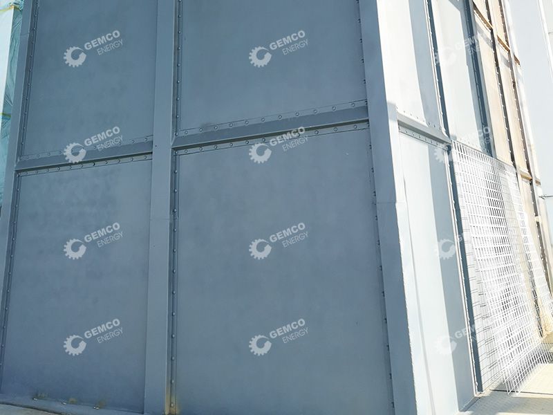 Material Bins in Commercial Chicken Feed Plant
