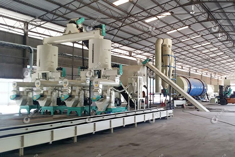 set biomass pellet production line